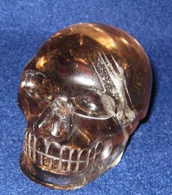 Geronimo Golden Eagle-Eye, a Native American smoky quartz skull