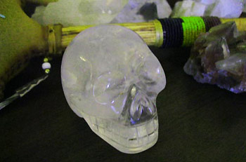 Example of Brazilian Carved Crystal Skull